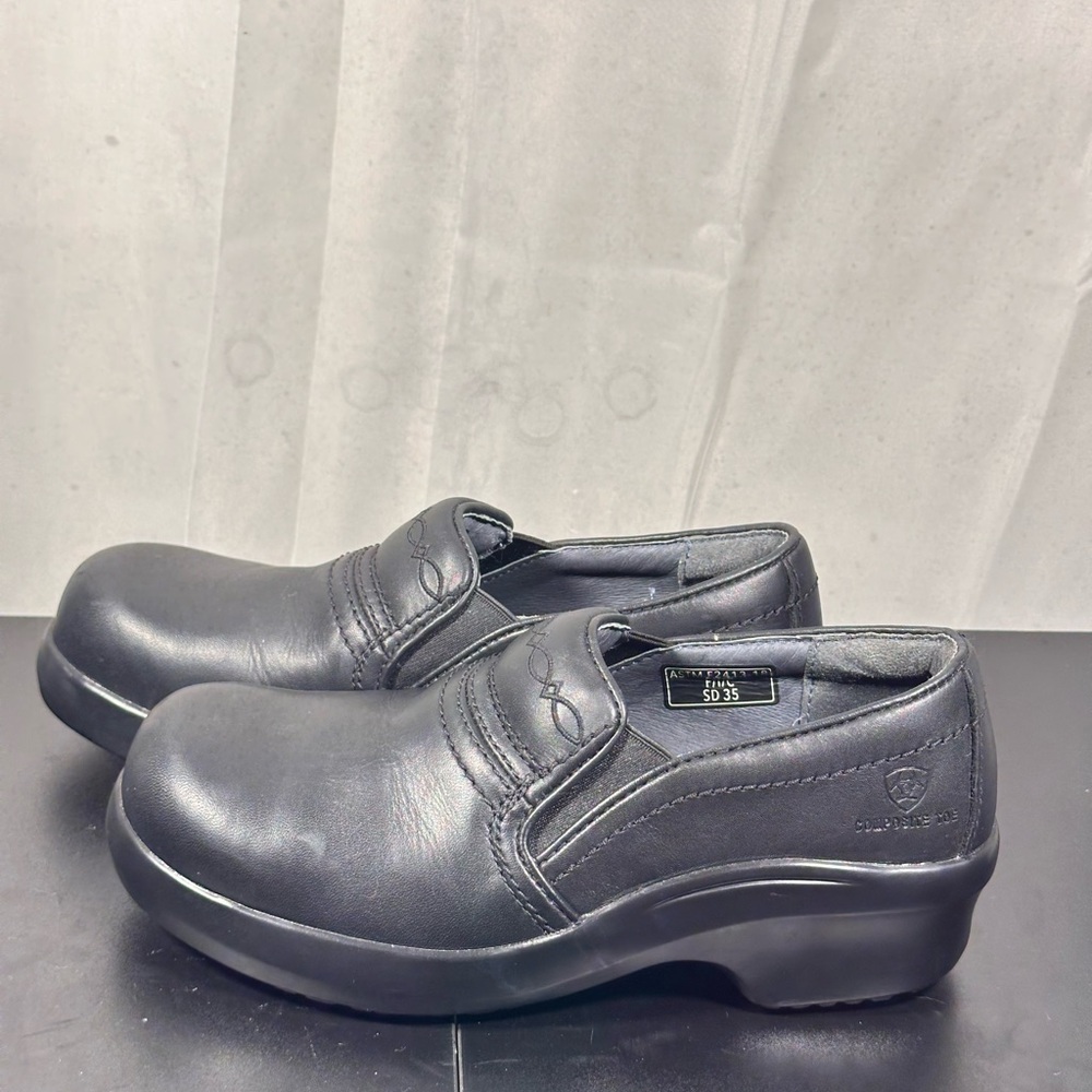 Ariat Men's Black Leather Loafers - Picture 4 of 6